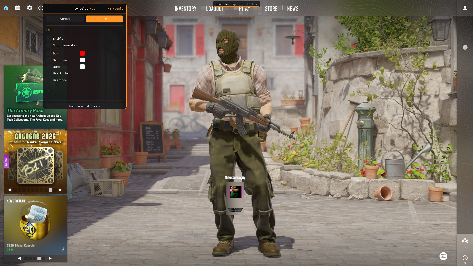 Free cheat menu