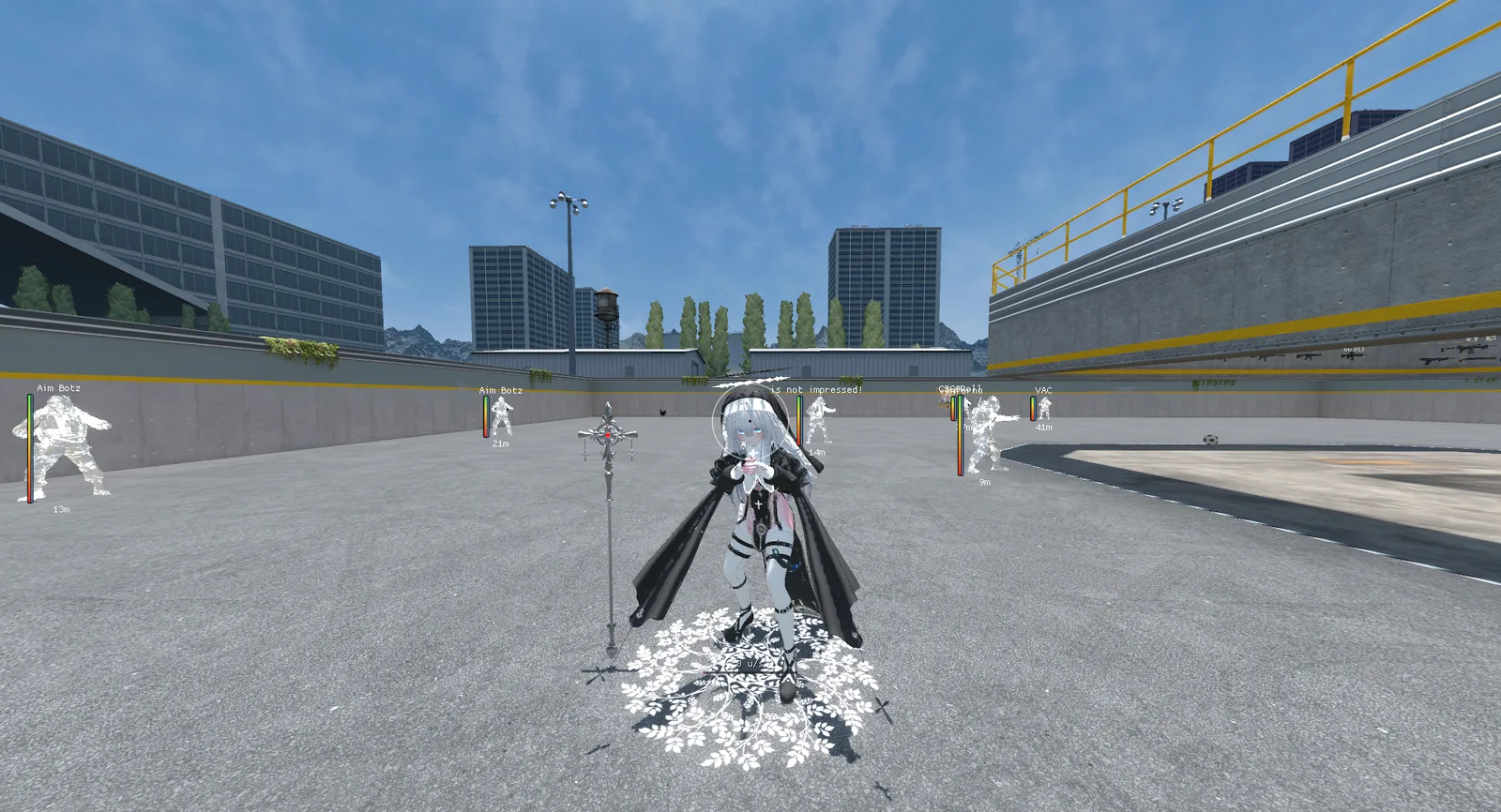 A custom player model seen in thirdperson